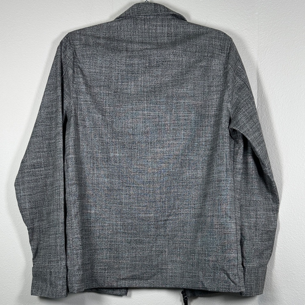 Murano Slim Fit Charcoal Gray Lightweight Zip Front Jacket Men’s Small - Picture 8 of 9